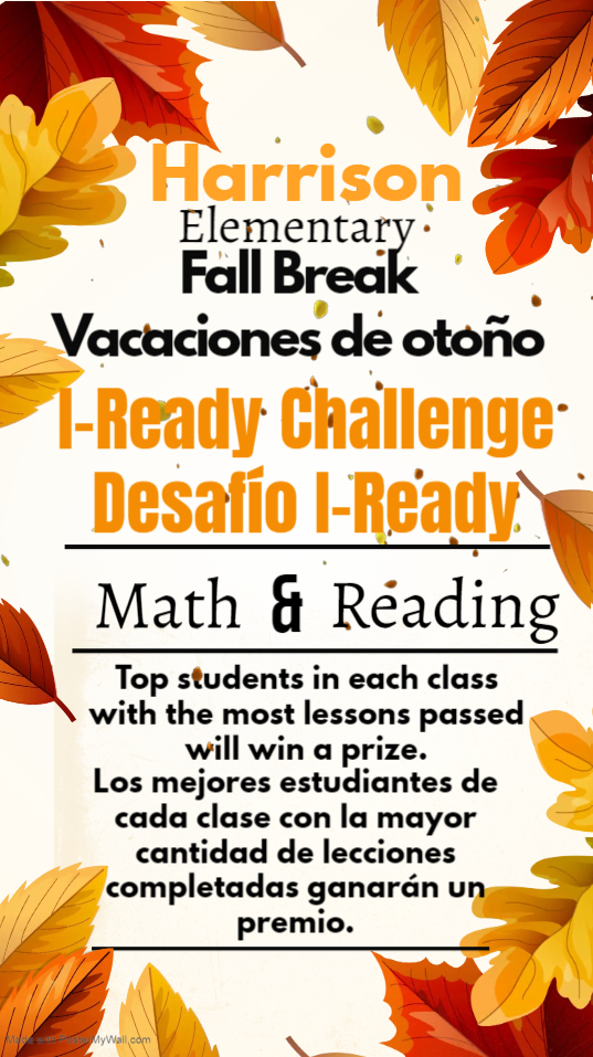 Fall Break I-Ready Challenge